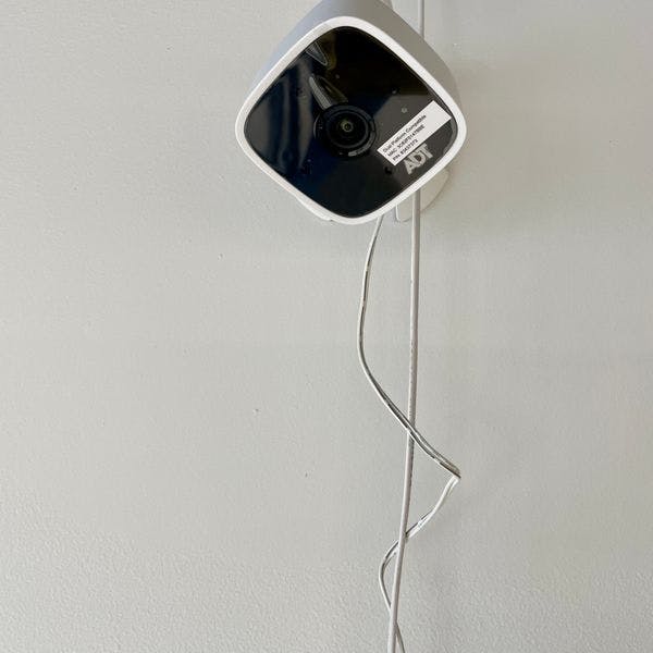 ADT indoor camera mounted to wall